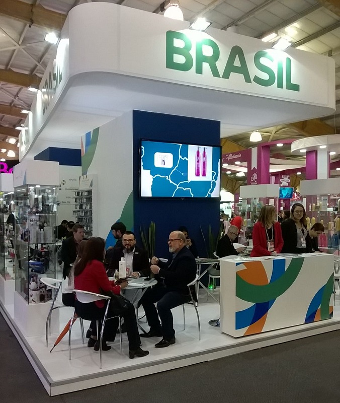 Estande do Brasil na feira Belleza Y Salud (Foto: SEBRAE/RS)