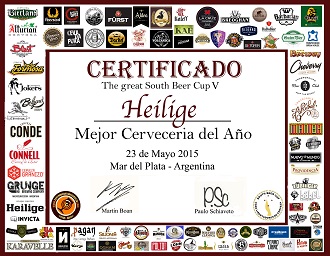 Certificado recebido pela Heilige, de Santa Cruz do Sul (Foto: Divulgação)