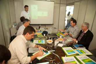 Reunião de lançamento (Foto: Alexandre Freitas)