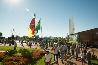 A Expodireto ocorre anualmente, em março, em Não-Me-Toque (Foto: Alexandre Freitas)