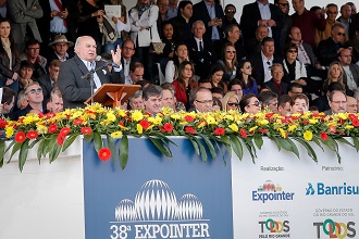 Carlos Sperotto falou na abertura oficial da Expointer (Foto: Fagner Almeida)