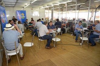 Rodadas de Negócio ocorreram no estande Metalmecânico (Foto: Fagner Almeida)