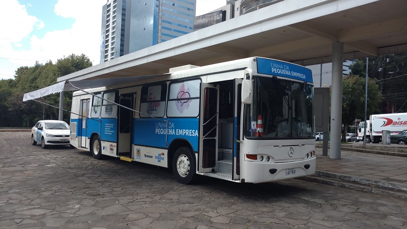 Linha da Pequena Empresa é um ônibus adaptado (Foto: SEBRAE/RS)