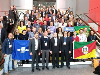 Grupo gaúcho na Convenção da NRF (Foto: SEBRAE/RS)