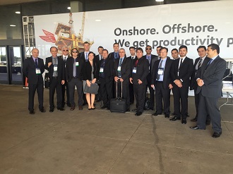 Grupo gaúcho na Offshore Technology Conference OTC, em Houston (Foto: SEBRAE/RS)