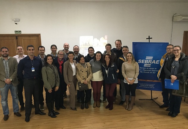 Grupo de empresários que compõe o Polo Gastronômica na Região das Hortênsias (Foto: SEBRAE/RS)
