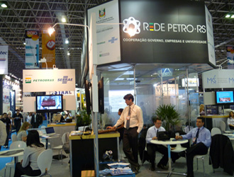 Estande da Rede Petro na Mercopar