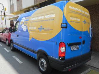 Atendimento na Unidade Móvel acontece das 9h às 17h (Foto: Sebrae/RS)