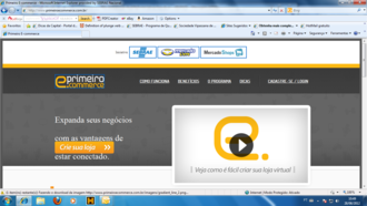 Página inicial do projeto Primeiro E-commerce (Foto: Reprodução)